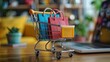 © Custom Media - Online Shopping on Computer at Home