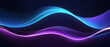 © Rat Art - Dark abstract background with glowing wave. Shiny moving lines design element. Modern purple blue gradient flowing wave lines. Futuristic technology concept. Vector illustration style.