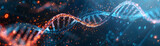 Fototapeta Do akwarium - DNA helix visualization, representing the cutting-edge field of genetics.