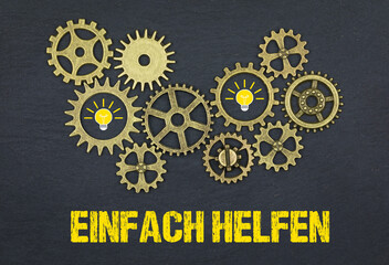 Wall Mural - einfach helfen	