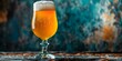 Savor a refreshing IPA in a transparent glass highlighting its delightful bubbles. Concept Beer, IPA, Glassware, Refreshing, Bubbles