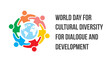 © rudy - world day for cultural diversity for dialogue and development vector illustration design