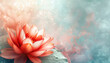 spring flower, lotus close-up on a watercolor background, luxury wallpaper design with lotus flowers