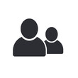 © Сергей козачко - Group of people or group of users or friends flat icon for apps and websites