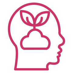 Poster - Mental Growth Icon Style