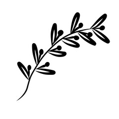 Wall Mural - hand drawn laurel wreath