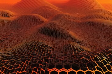 Canvas Print - honeycomb background