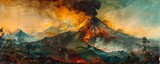 Fototapeta  - Fuego volcano