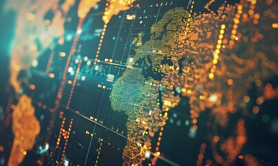 Poster - Global Market Updates, Detailed Analysis from Stock Exchange Ticker Tape
