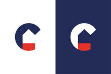 Initial C House Logo Design Vector