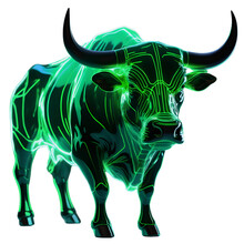 Glowing Green Cow