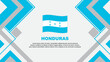 Honduras Flag Abstract Background Design Template. Honduras Independence Day Banner Wallpaper Vector Illustration. Honduras Banner