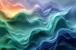 Green and blue gradient background. A vague abstract illustration