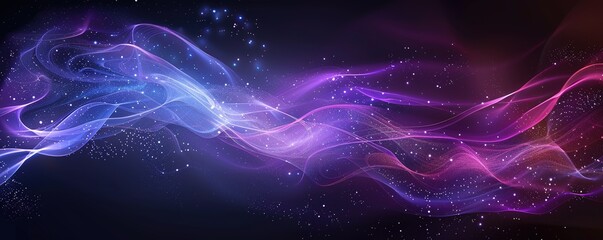 Wall Mural - Abstract Holographic Purple and black background