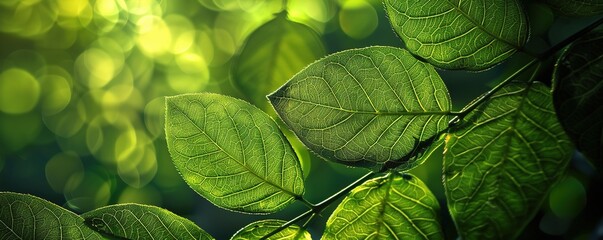 elegant Green Leaf Background