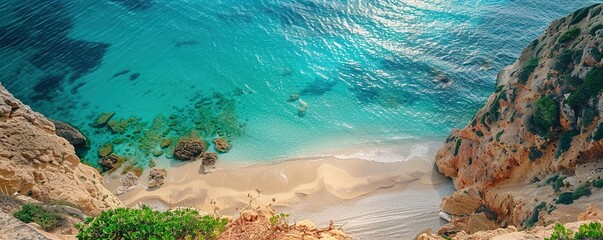 Wall Mural - The View down to the beach