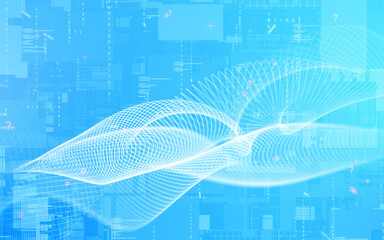 Poster - Digital transformation concept. Futuristic technology. Abstract background.