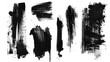Black and white photo of paint strokes, perfect for artistic projects