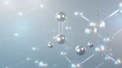 Wall Mural - formic acid molecular structure, 3d model molecule, carboxylic acid, structural chemical formula view from a microscope