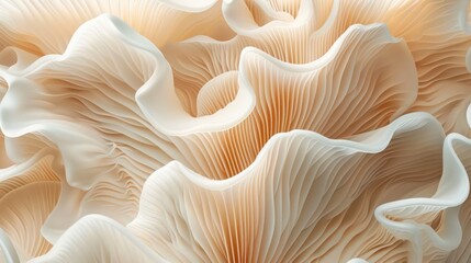 Abstract organic natural beige brown color waving lines mushroom texture background banner illustration wallpaper backdrop for webdesign