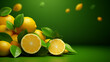 Citrus 3d Advertisement Banner  Generative AI.