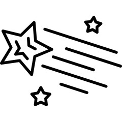 Wall Mural - Shooting Star Icon