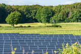 Fototapeta  - Photovoltaikanlage zur Stromerzeugung auf einem Acker in Schleswig-Holstein