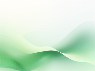 Wall Mural - artistic image of geometric waves on a green bg. ai generation.