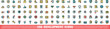 © ylivdesign - 100 development icons set. Color line set of development vector icons thin line color flat on white