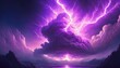 lightning purple cloud effect for background