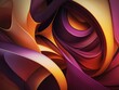 Abstract Wave Design with Pink, Blue, Red, and Orange Swirls on a Light Textured Background