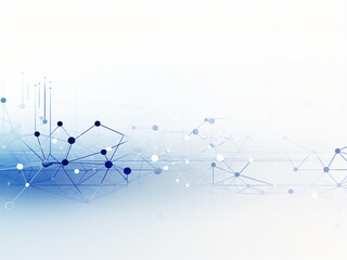 Wall Mural - clean lines over a white bg. ai generation.
