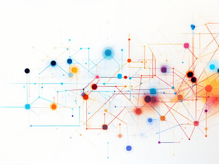 Wall Mural - simple lines illustration. ai generation.