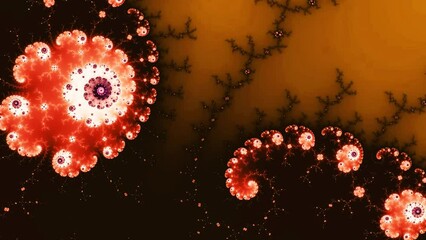 Wall Mural - 4k abstract multicolored motion graphics background. fractal sequence patterns 3d. for yoga or clubs