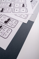 Wall Mural - ux mobile application wireframe. sketch, prototype, framework, layout future app design project. ui/