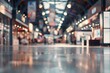 Abstract blurred defocused trade event exhibition background business convention show concept Top view