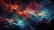 Cosmic nebula in vibrant hues