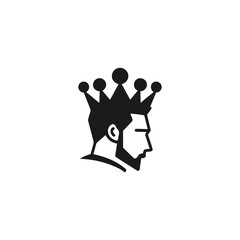 Wall Mural - King logo design icon vector template