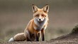 A Fox With Its Ears Flattened Against Its Head Sc