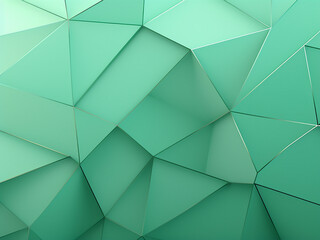 Wall Mural - captivating green tessellation image. ai generation.