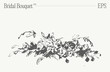 Bridal bouquet, floral composition, sketch