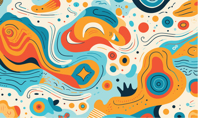 abstract background with colorful illustration vector 