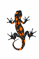 Poster - salamander minimalist logo