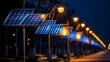 Solar Cell Integrated Street Lights Illuminating the Night Sky in an Urban Park: A Clean Energy Solution for City Lighting
