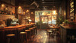 © jr-art - a cozy dark rustic bar
