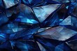 Close Up of Blue Glass Object in Abstract Crystal Background Generative AI