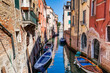 Historic buildings by the canal in Venice, Italy