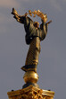Statue representing freedom in Kiev, the capital of Ukraine.