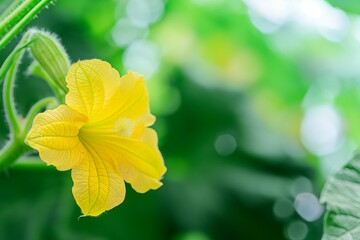 Wall Mural - Yellow flower