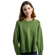 © msroster - front view of green casual woman cardigan on transparent background